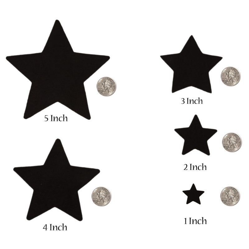Playfully Ever After 3 Inch 35pc Felt Stars (White) - Image 3
